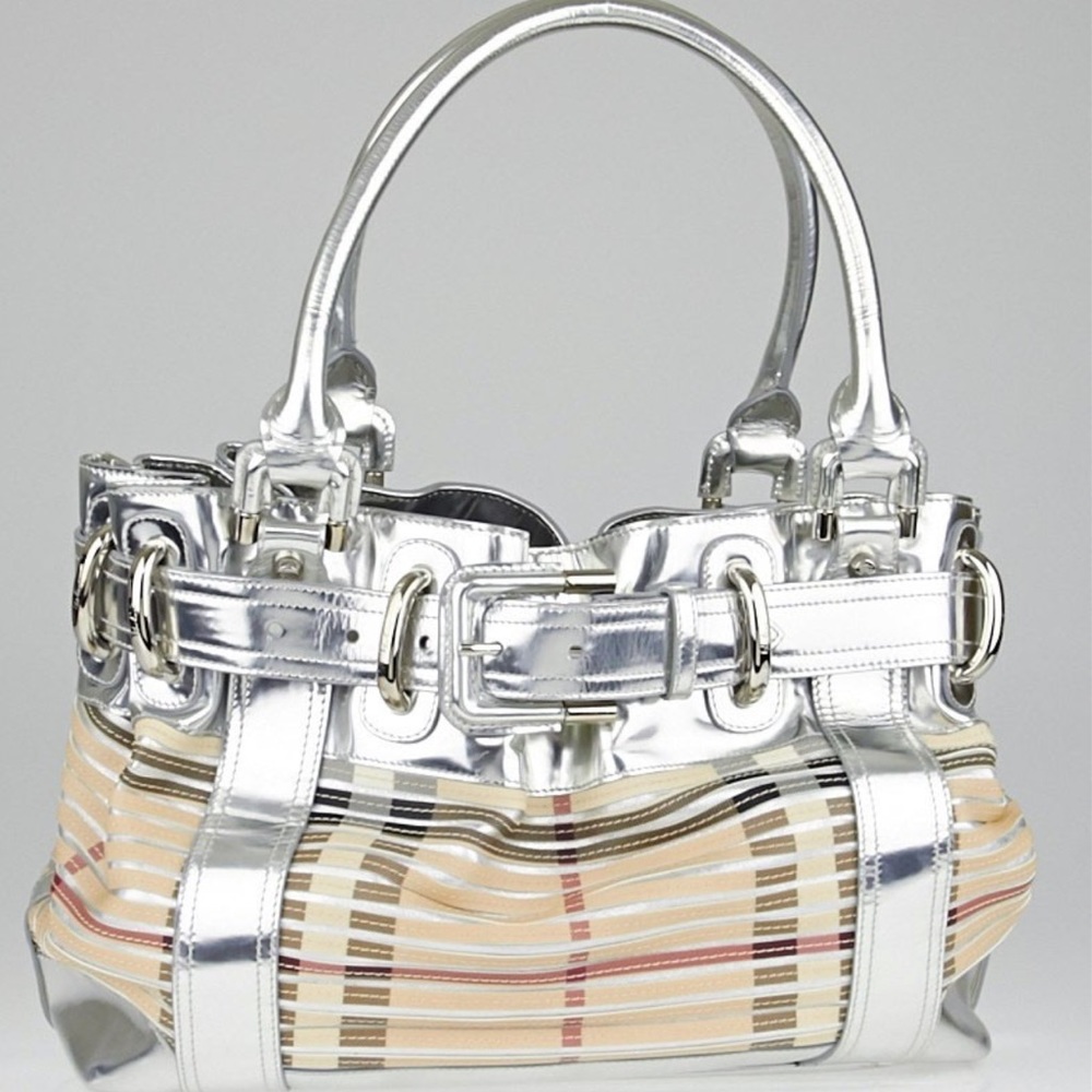 Burberry $2000 large Beaton bag w duster